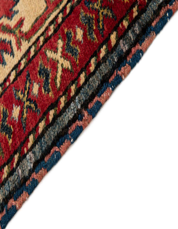 Detail image of 4' 3 x 5' 3  Hand Knotted Kazak Wool Rug