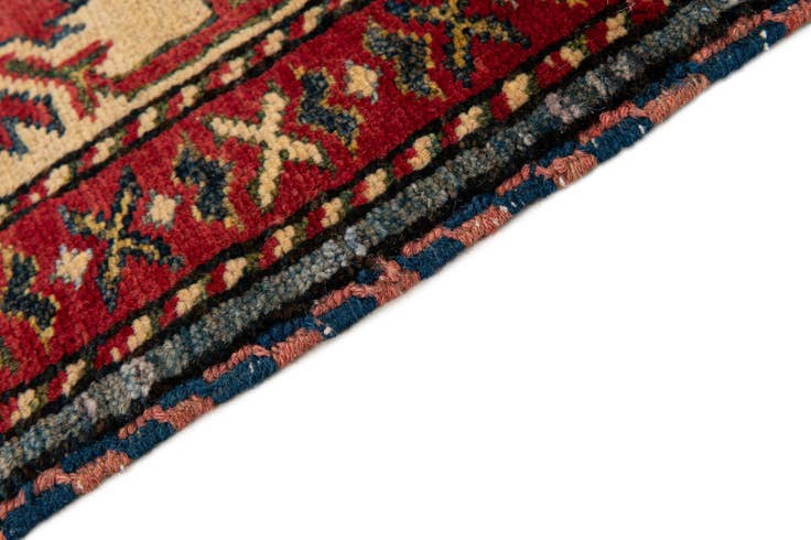 Detail image of 4' 3 x 5' 3 Hand Knotted Kazak Wool Rug