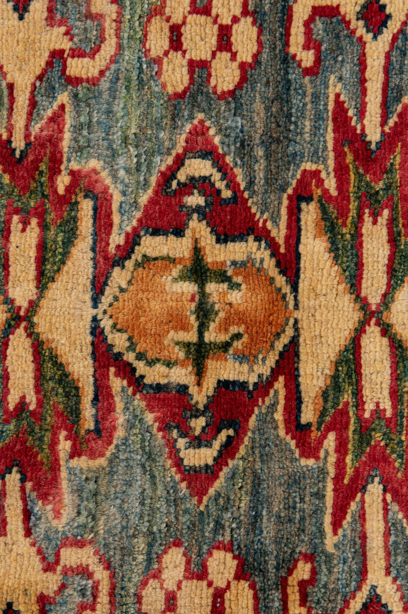 4' 3 x 5' 3 Hand Knotted Kazak Wool Rug