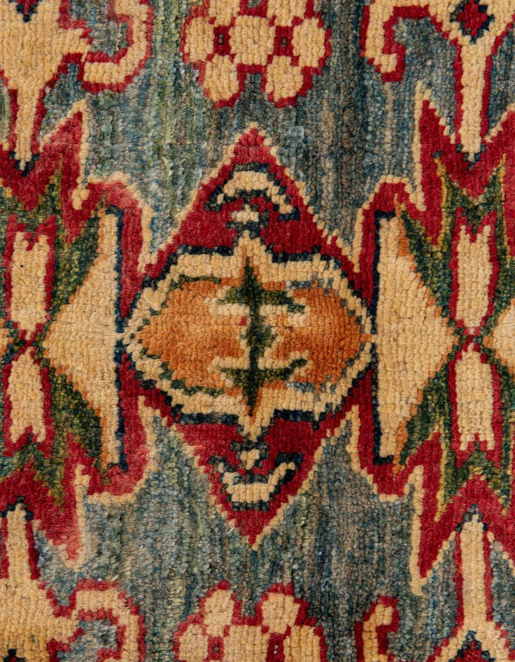 Detail image of 4' 3 x 5' 3  Hand Knotted Kazak Wool Rug