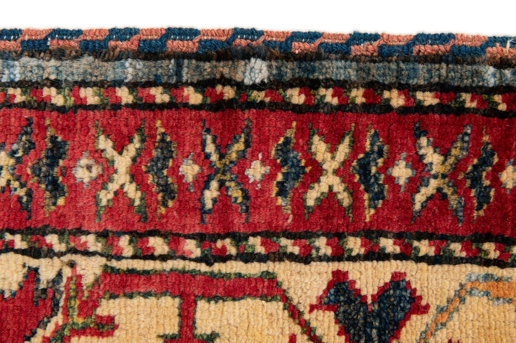 4' 3 x 5' 3 Hand Knotted Kazak Wool Rug