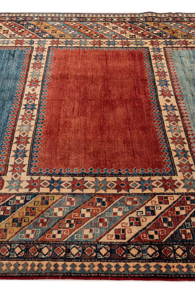 7' 1 x 10' 3 Hand Knotted Kazak Wool Rug