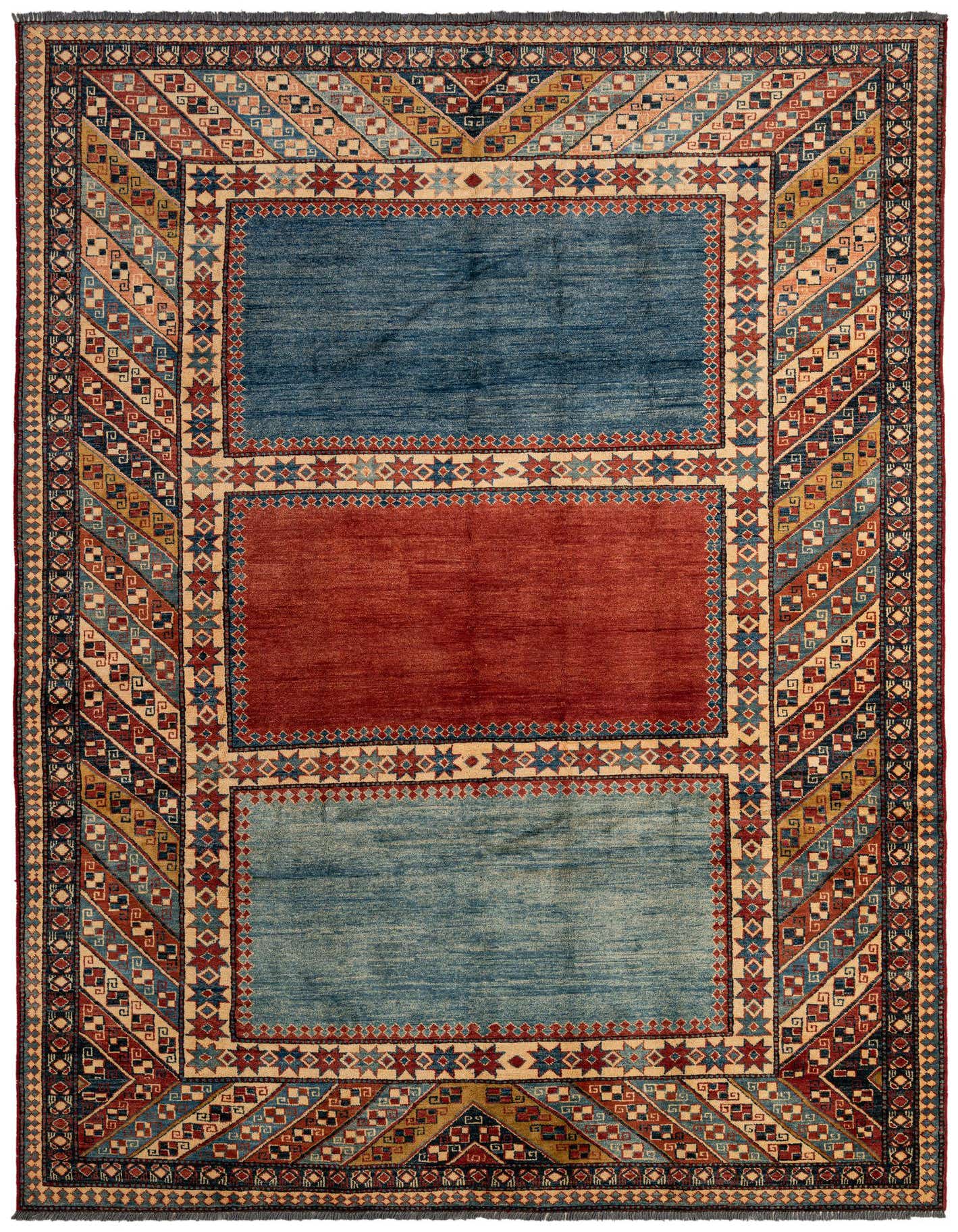 7' 1 x 10' 3 Hand Knotted Kazak Wool Rug