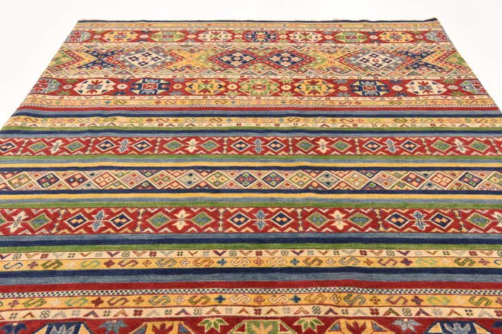 6' 8 x 9' 10 Hand Knotted Kazak Rug