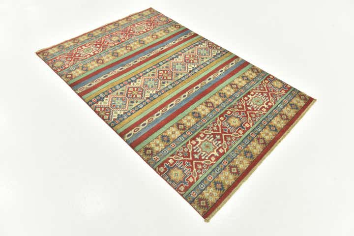 4' x 6' Hand Knotted Kazak Rug