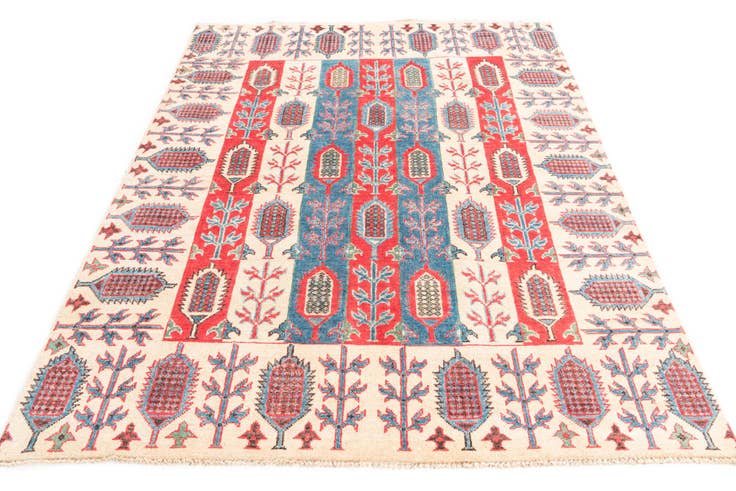 Detail image of 5' x 6' 10 Hand Knotted Kazak Rug