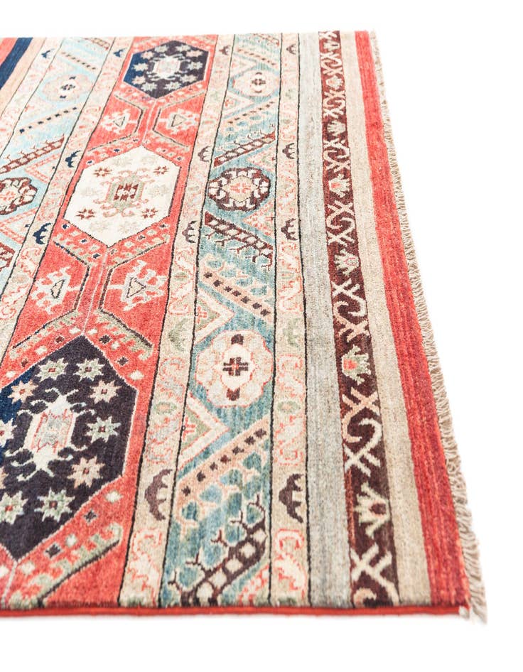 Detail image of 6' x 9' 2 Hand Knotted Kazak Rug