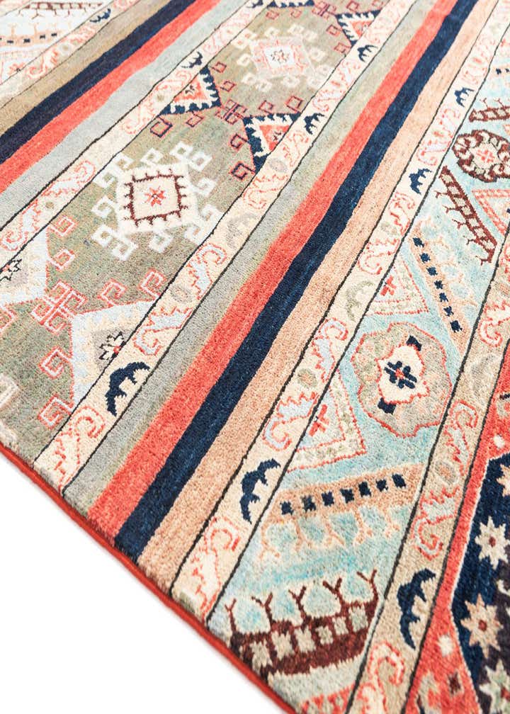 6' x 9' 2 Hand Knotted Kazak Rug