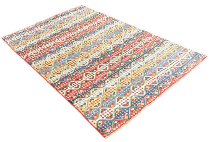 4' x 6' Hand Knotted Kazak Rug