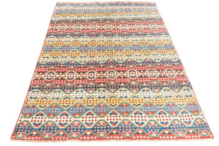 4' x 6' Hand Knotted Kazak Rug