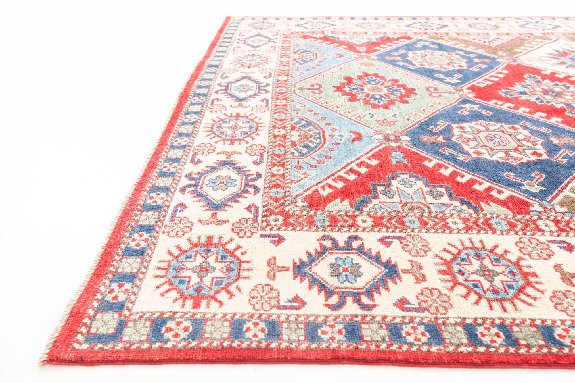 6' x 9' 1 Hand Knotted Kazak Rug