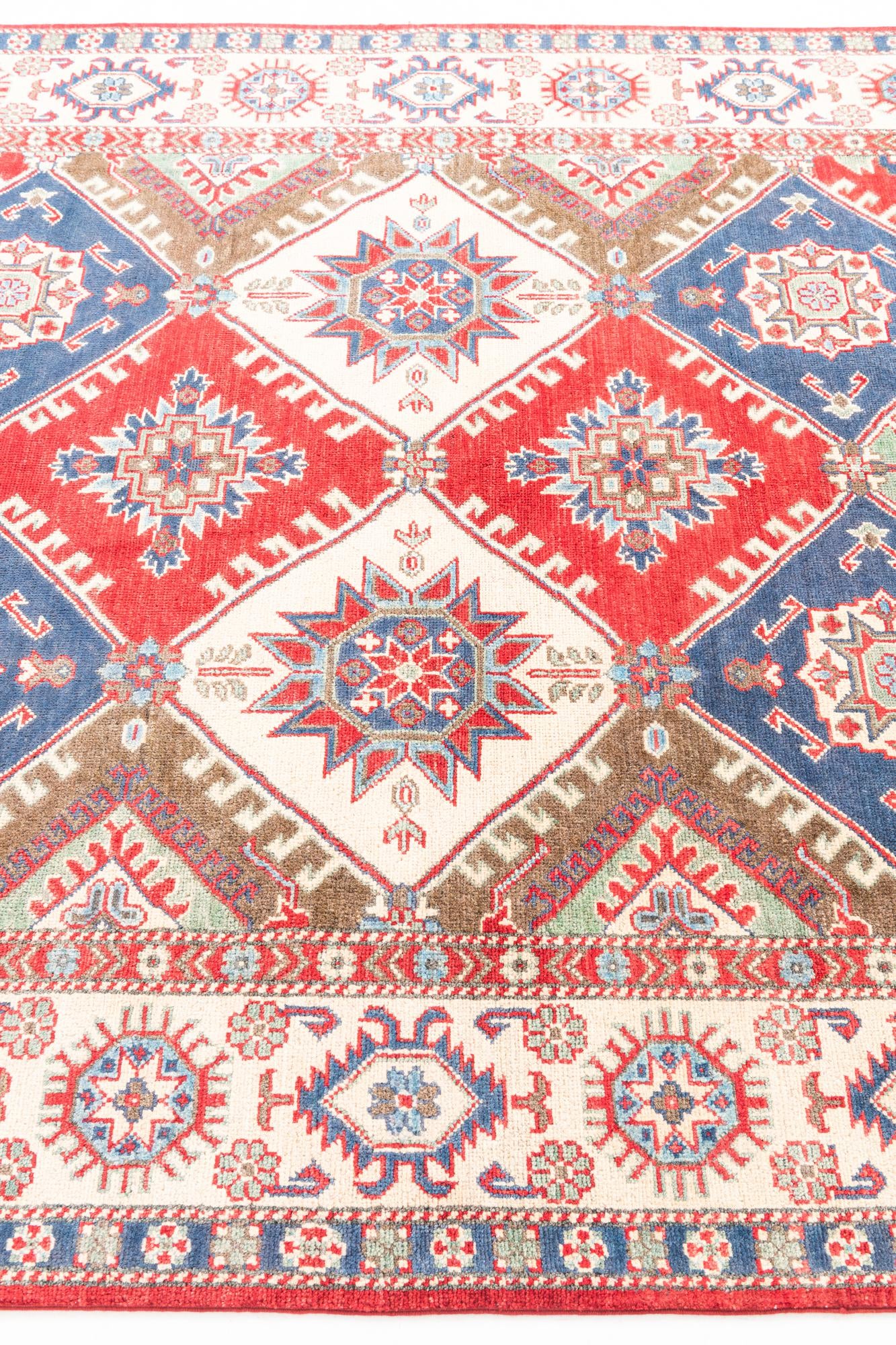6' x 9' 1 Hand Knotted Kazak Rug