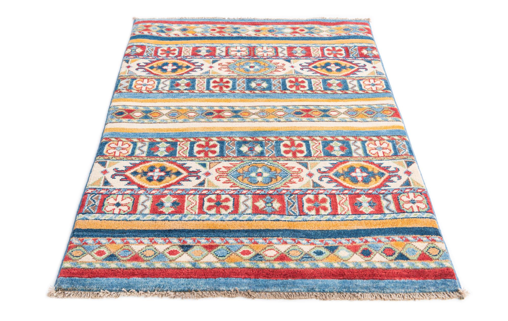 2' 8 x 4' Hand Knotted Kazak Rug