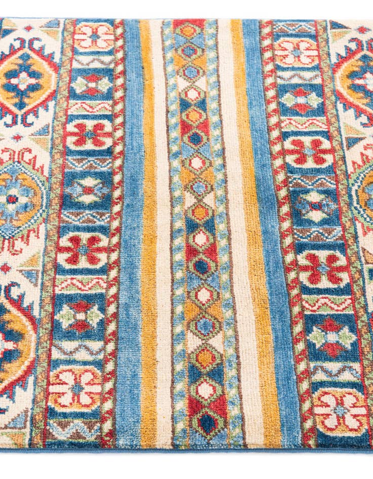 Detail image of 2' 8 x 4'  Hand Knotted Kazak Rug