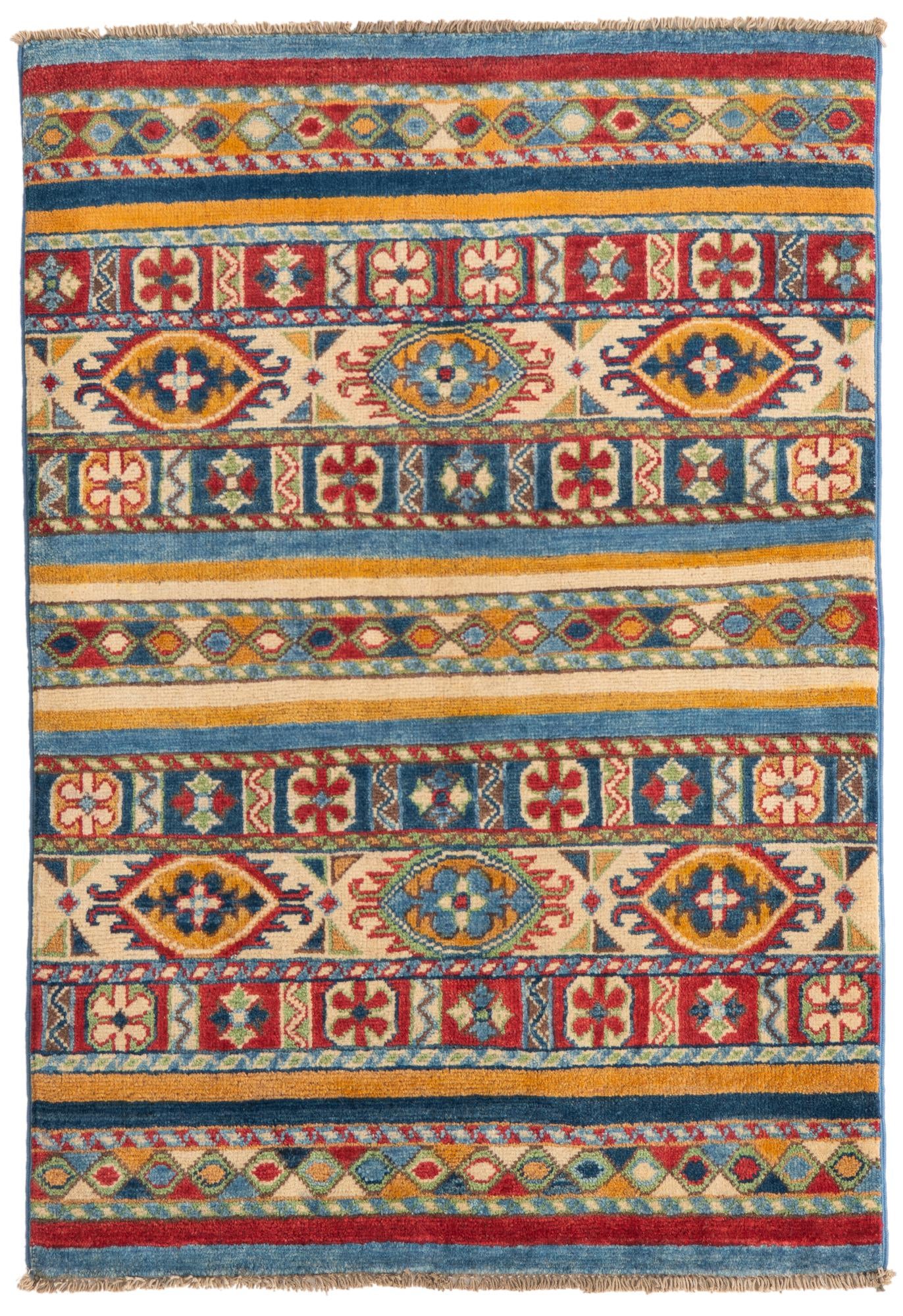2' 8 x 4' Hand Knotted Kazak Rug