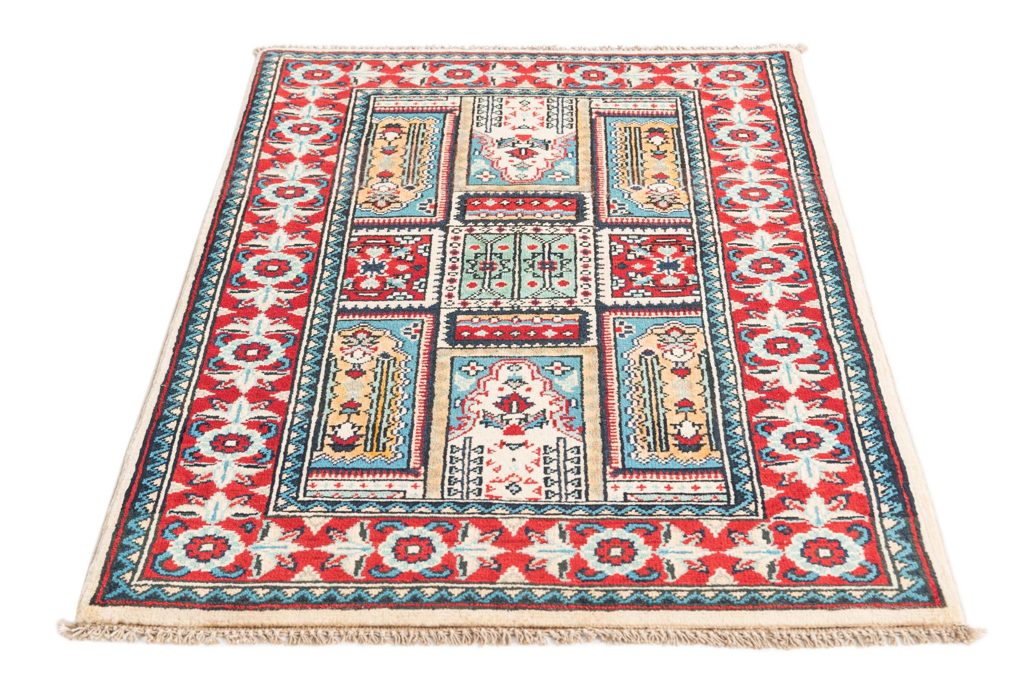 2' 8 x 4' Hand Knotted Kazak Rug