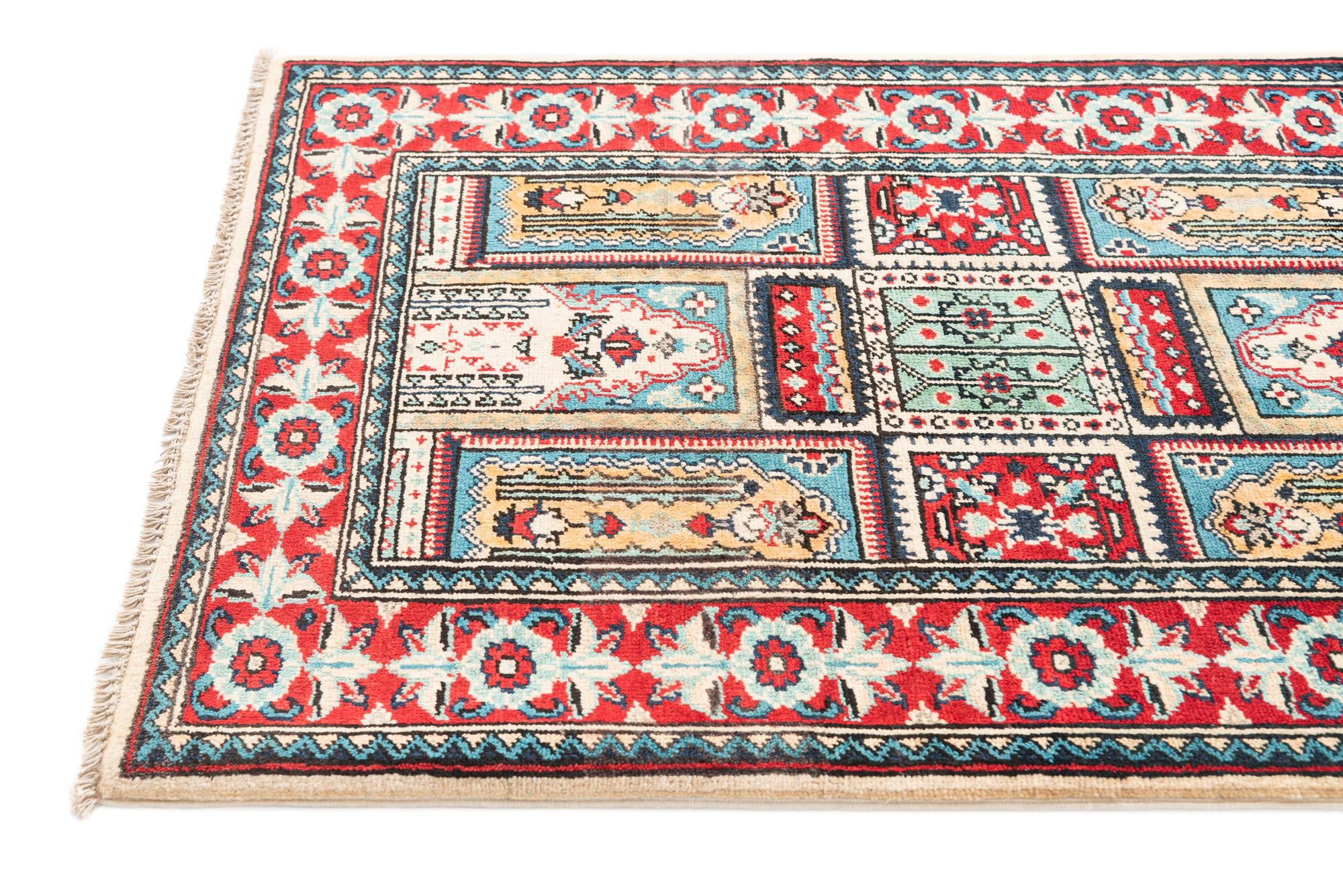 2' 8 x 4' Hand Knotted Kazak Rug