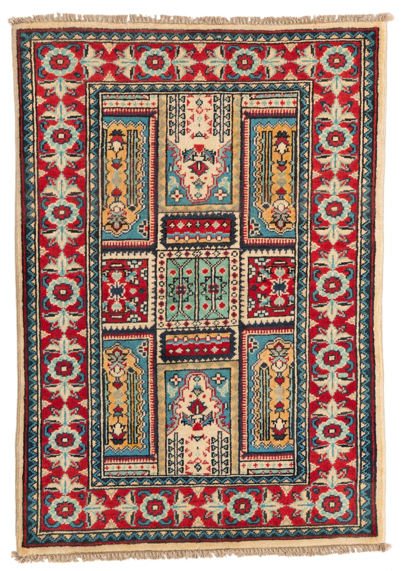 2' 8 x 4' Hand Knotted Kazak Rug