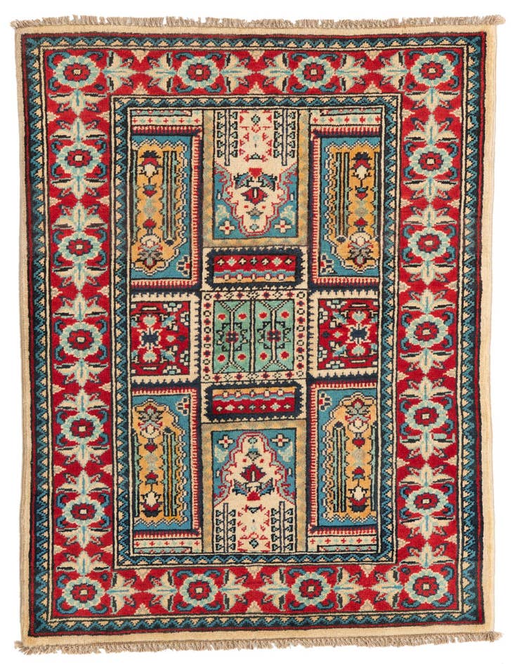 Detail image of 2' 8 x 4' Hand Knotted Kazak Rug