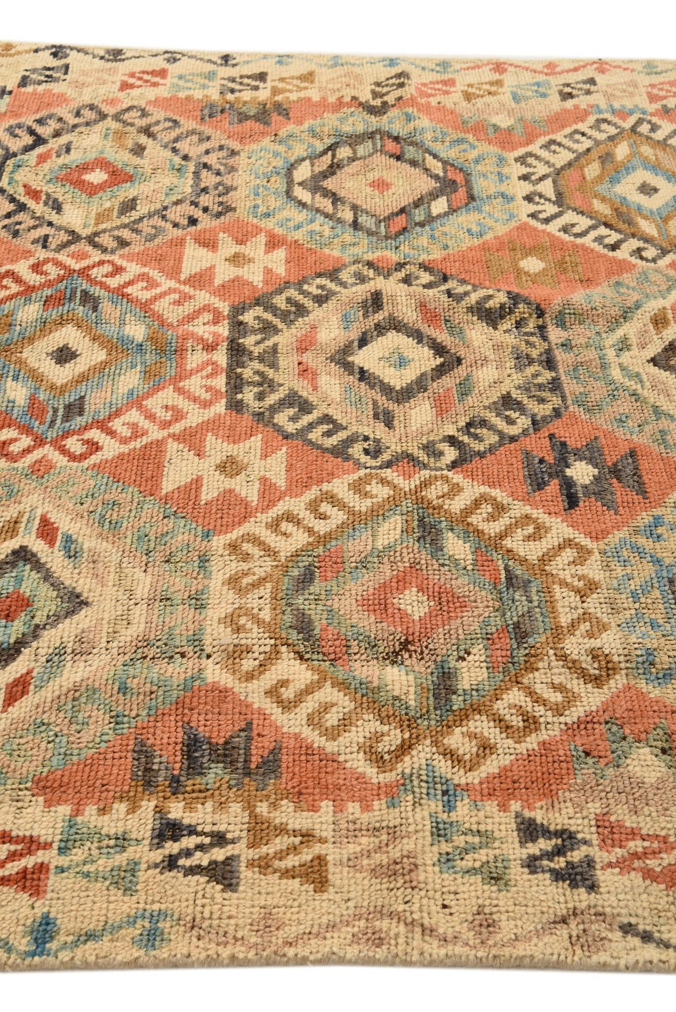 5' 8 x 8' 2 Hand Knotted Kazak Wool Rug
