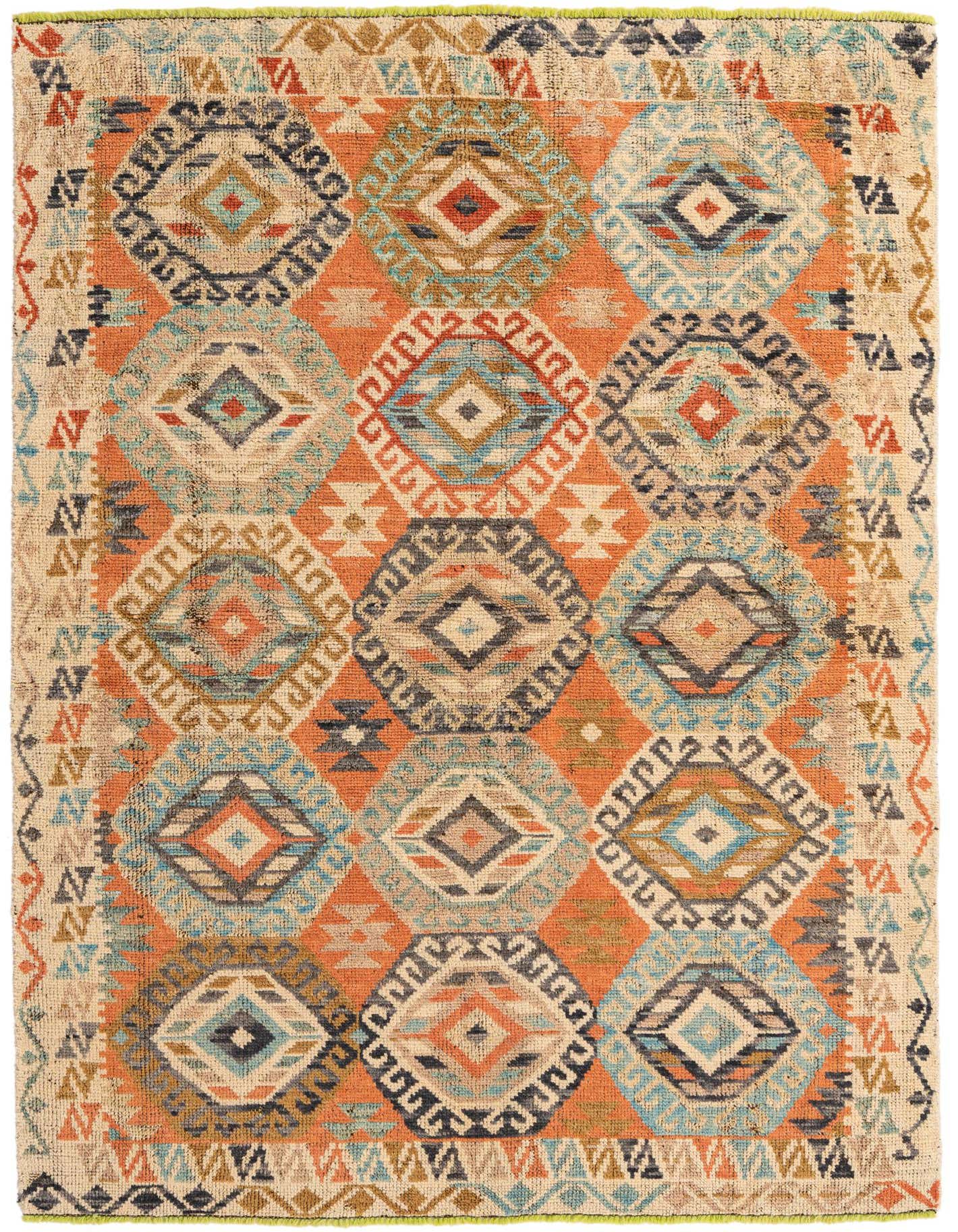 5' 8 x 8' 2 Hand Knotted Kazak Wool Rug