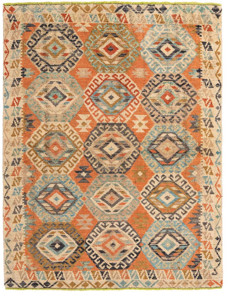 Detail image of 5' 8 x 8' 2 Hand Knotted Kazak Wool Rug