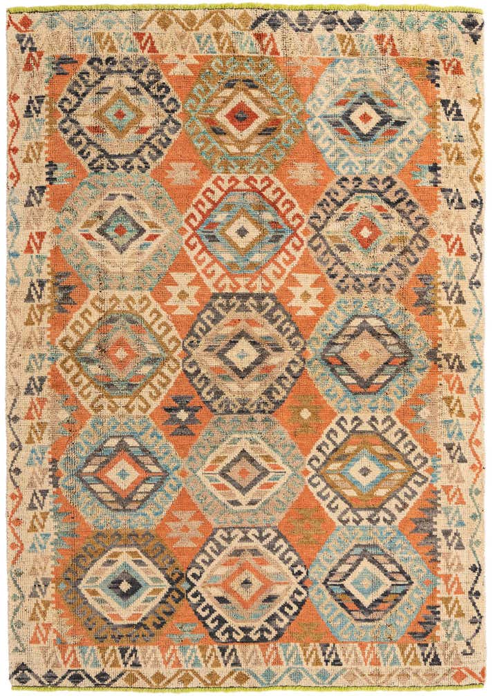 5' 8 x 8' 2 Hand Knotted Kazak Wool Rug