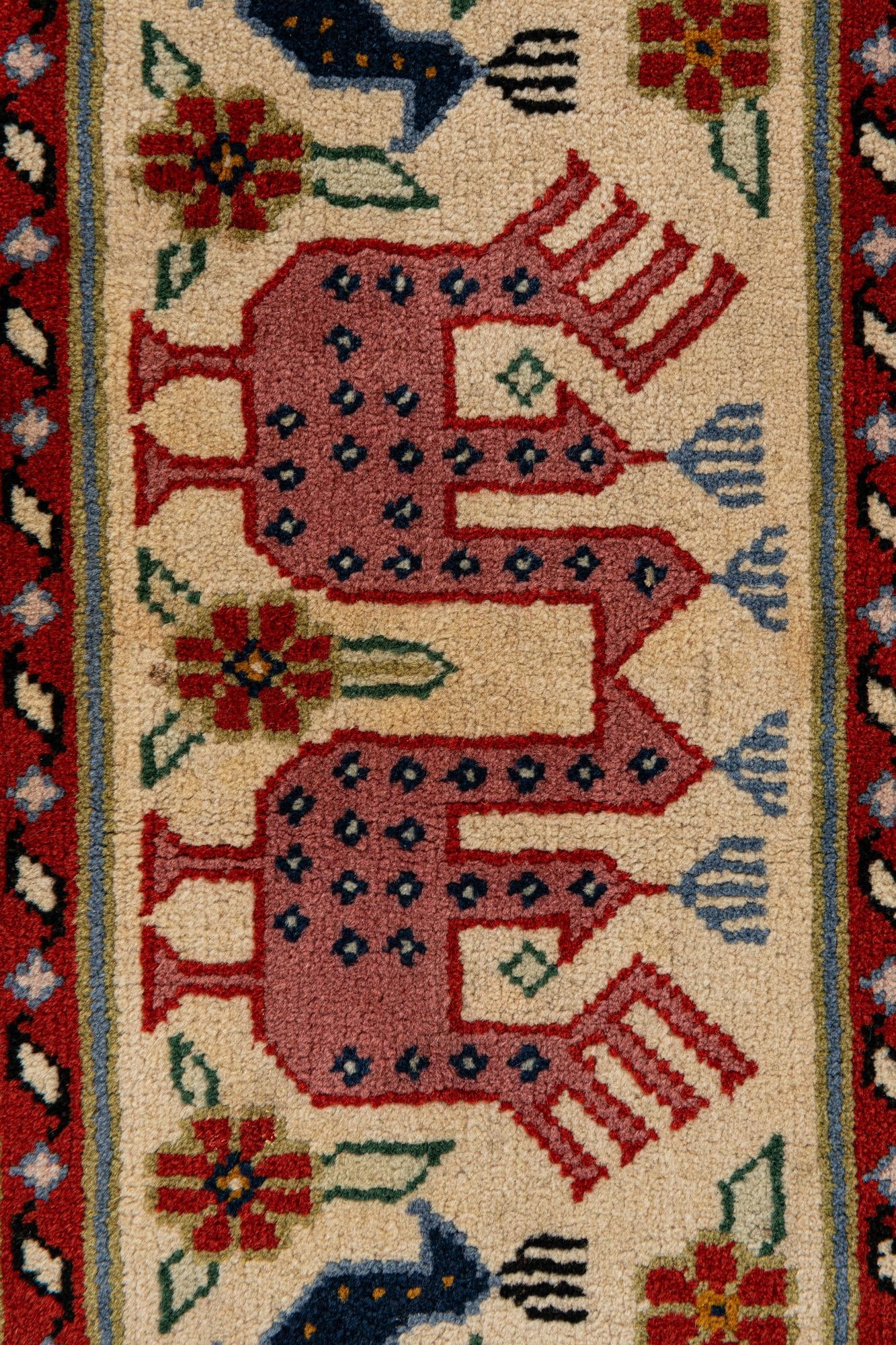 6' 7 x 9' 10 Hand Knotted Kazak Rug