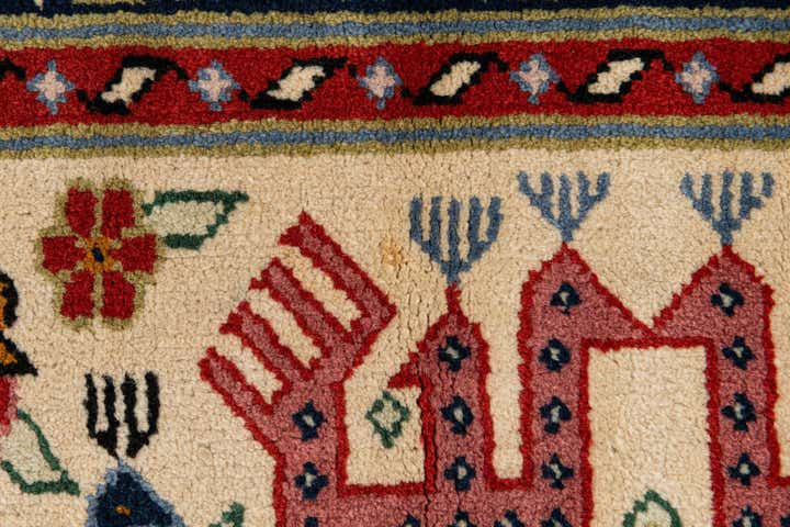 6' 7 x 9' 10 Hand Knotted Kazak Rug