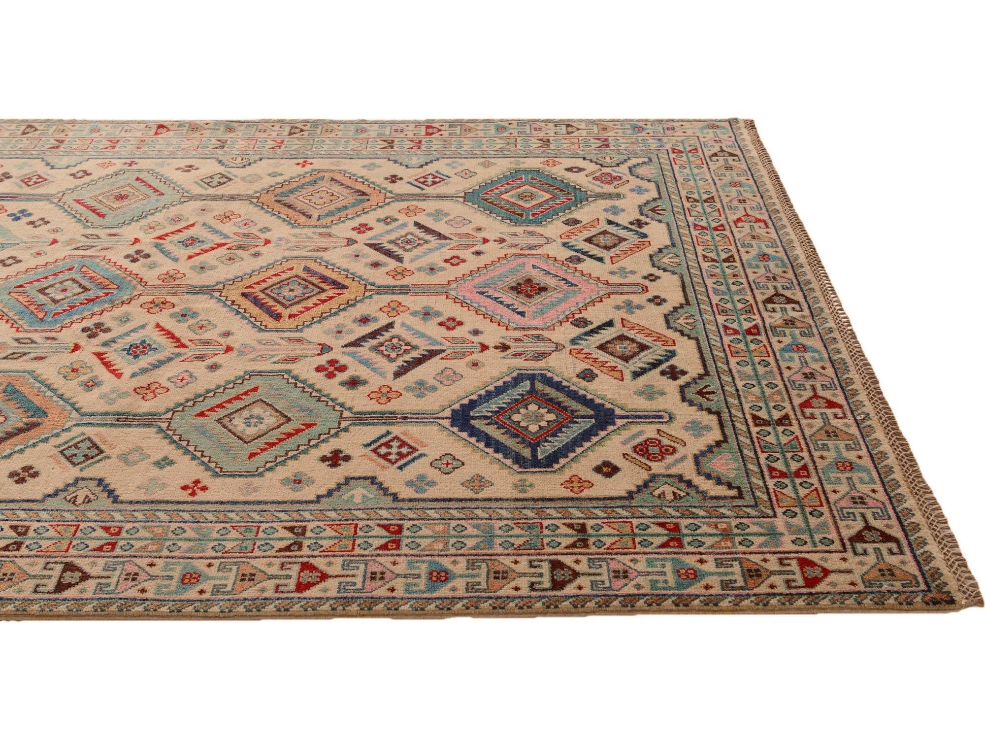 5' 8 x 7' 8 Hand Knotted Kazak Rug