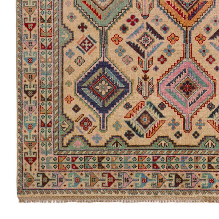 Detail image of 5' 8 x 7' 8 Hand Knotted Kazak Rug