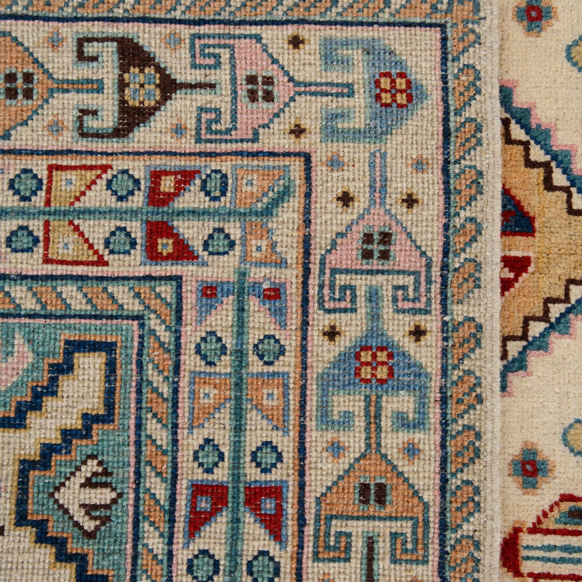 Detail image 12 of 12: 5' 8 x 7' 8 Hand Knotted Kazak Rug