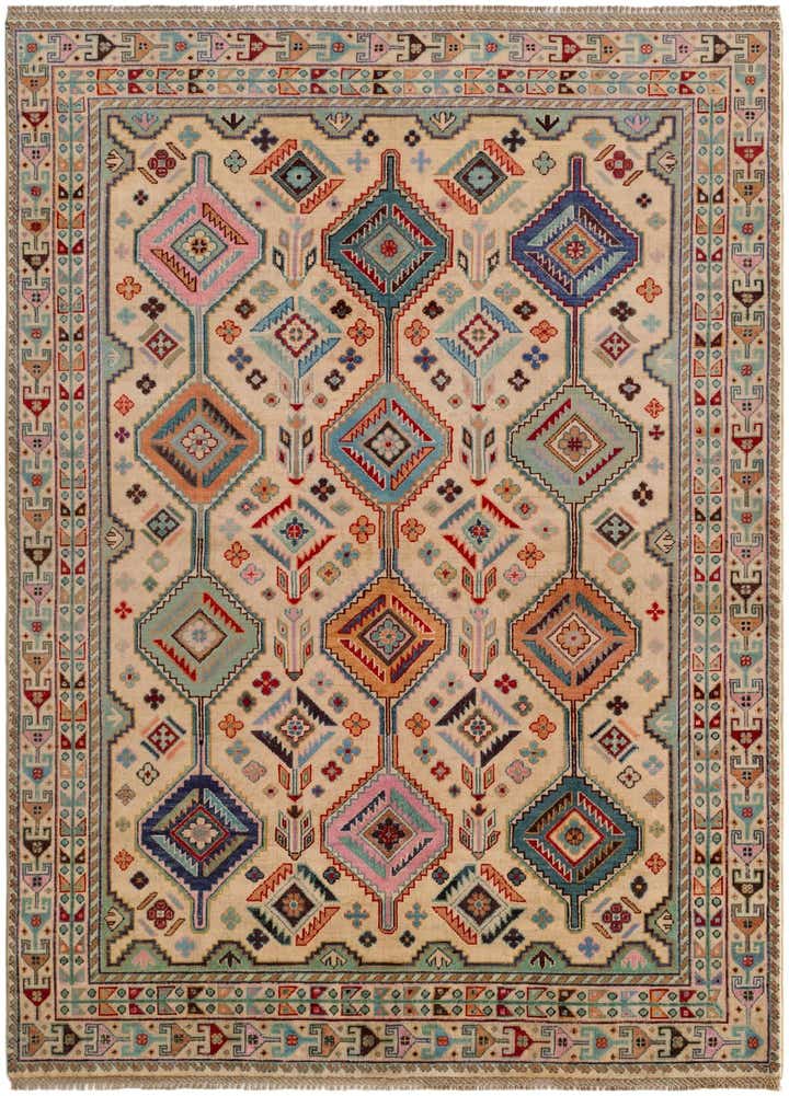 5' 8 x 7' 8 Hand Knotted Kazak Rug