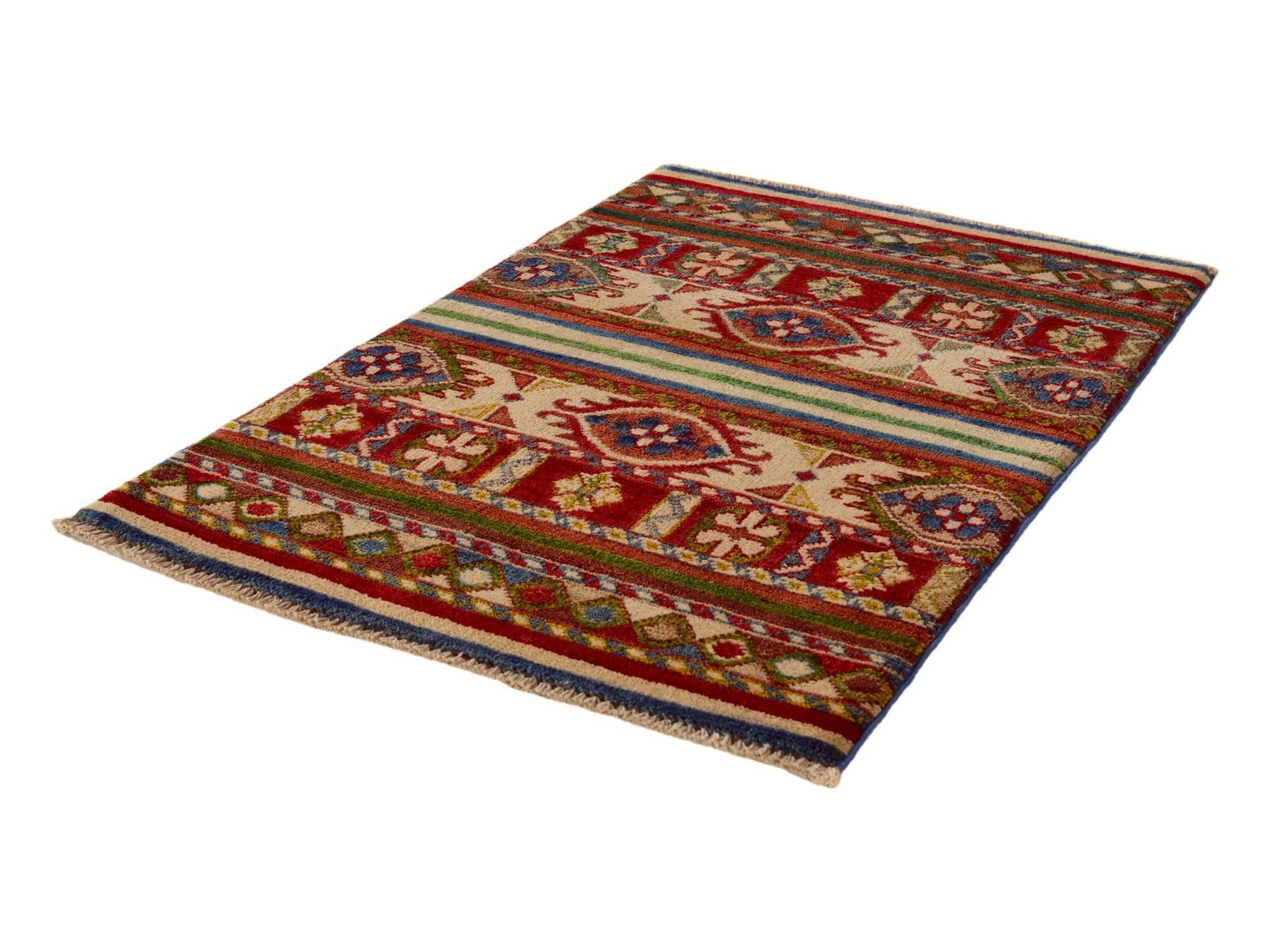 2' x 2' 11 Hand Knotted Kazak Rug