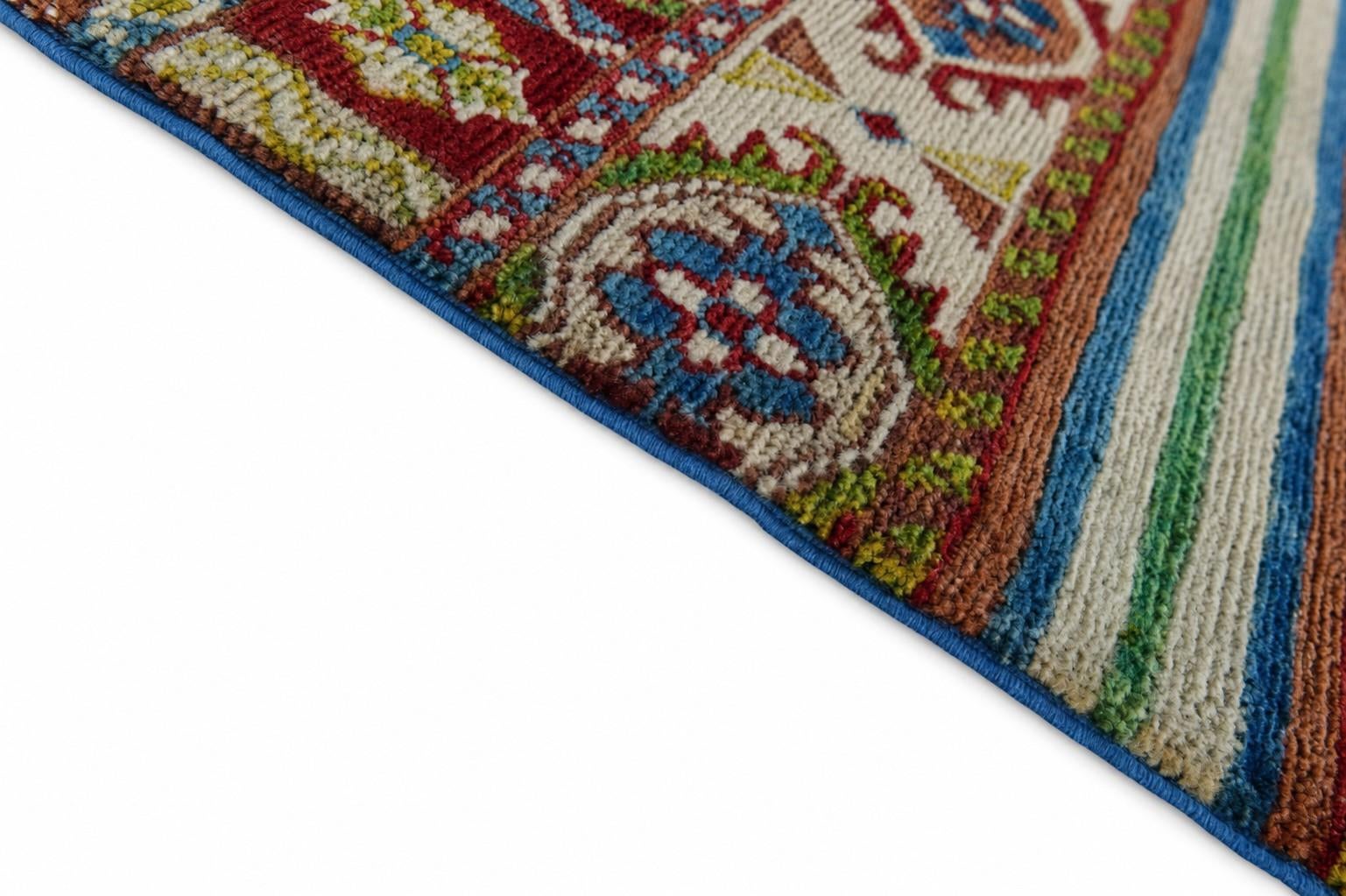 60cm x 90cm Hand Knotted Kazak Rug