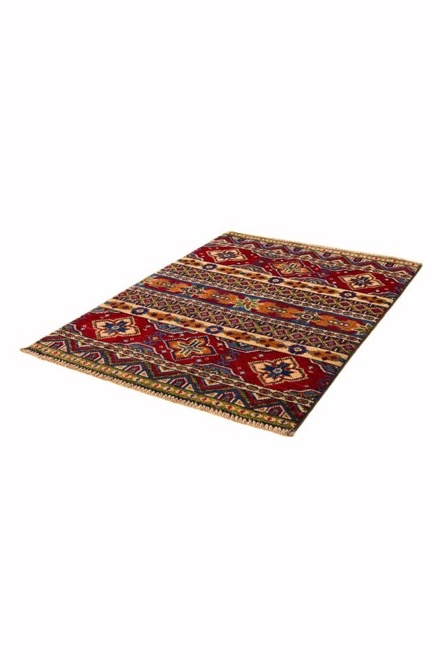 Detail image of 2' 1 x 2' 11 Hand Knotted Kazak Rug