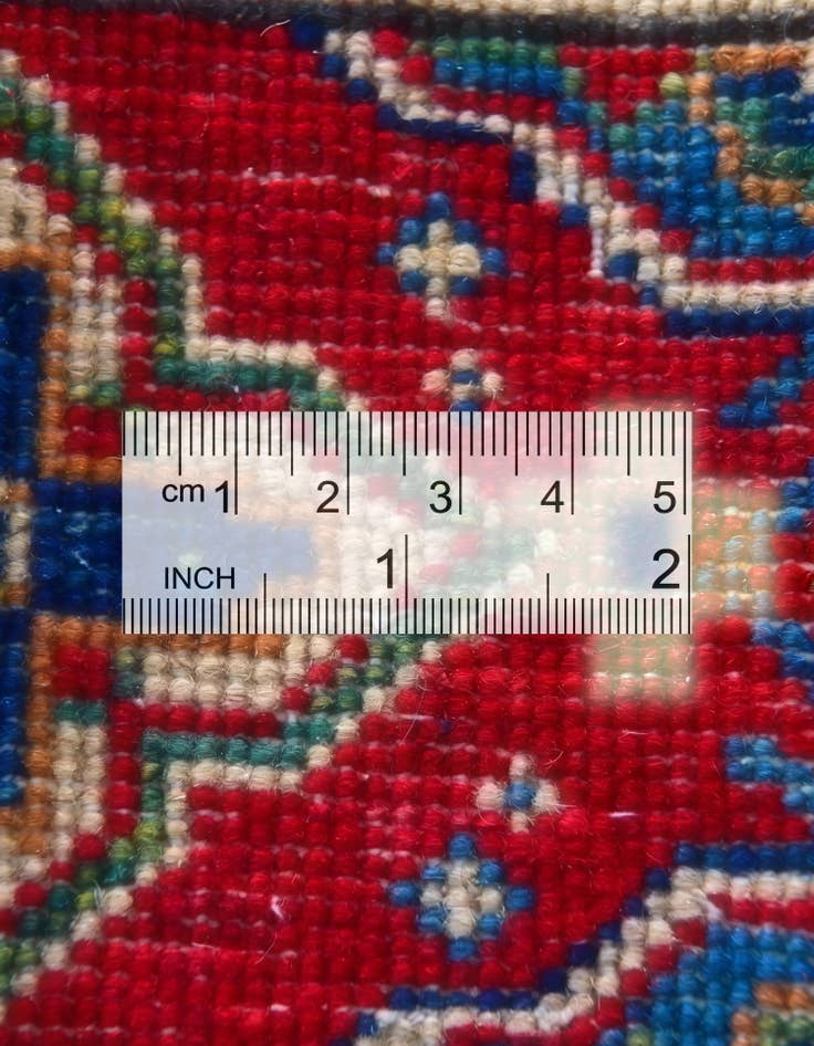Detail image of 2' 1 x 2' 11 Hand Knotted Kazak Rug