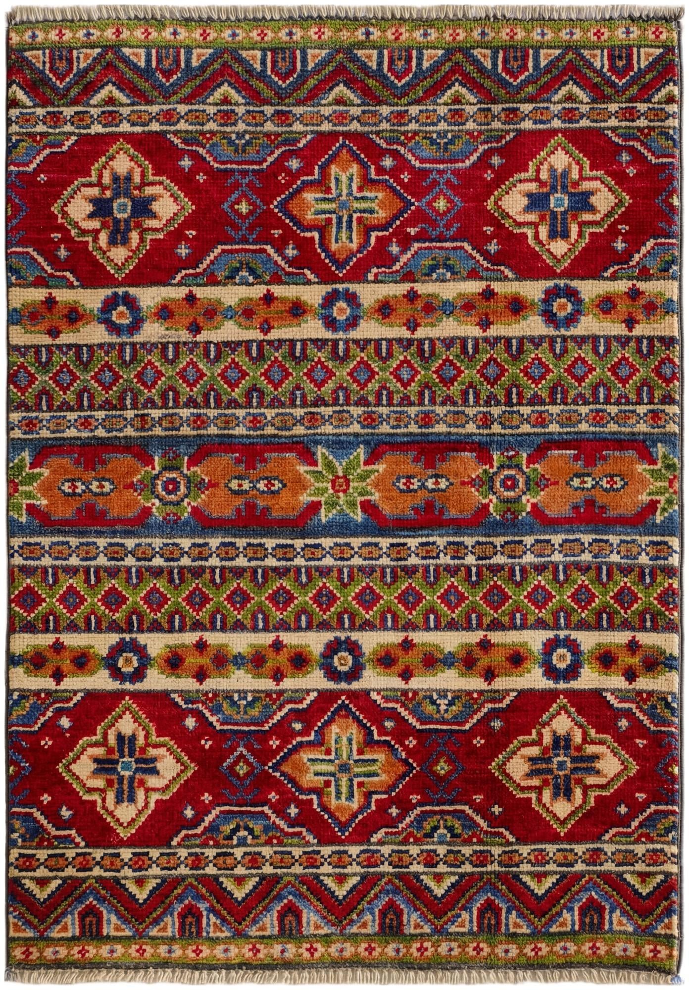 2' 1 x 2' 11 Hand Knotted Kazak Rug