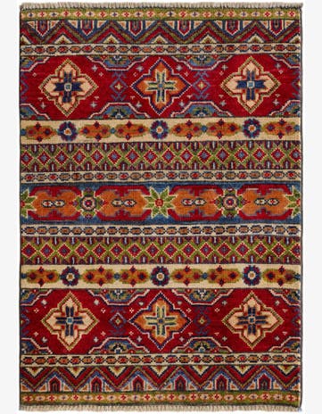 2' 1 x 2' 11 Hand Knotted Kazak Rug