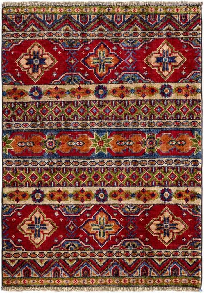 2' 1 x 2' 11 Hand Knotted Kazak Rug