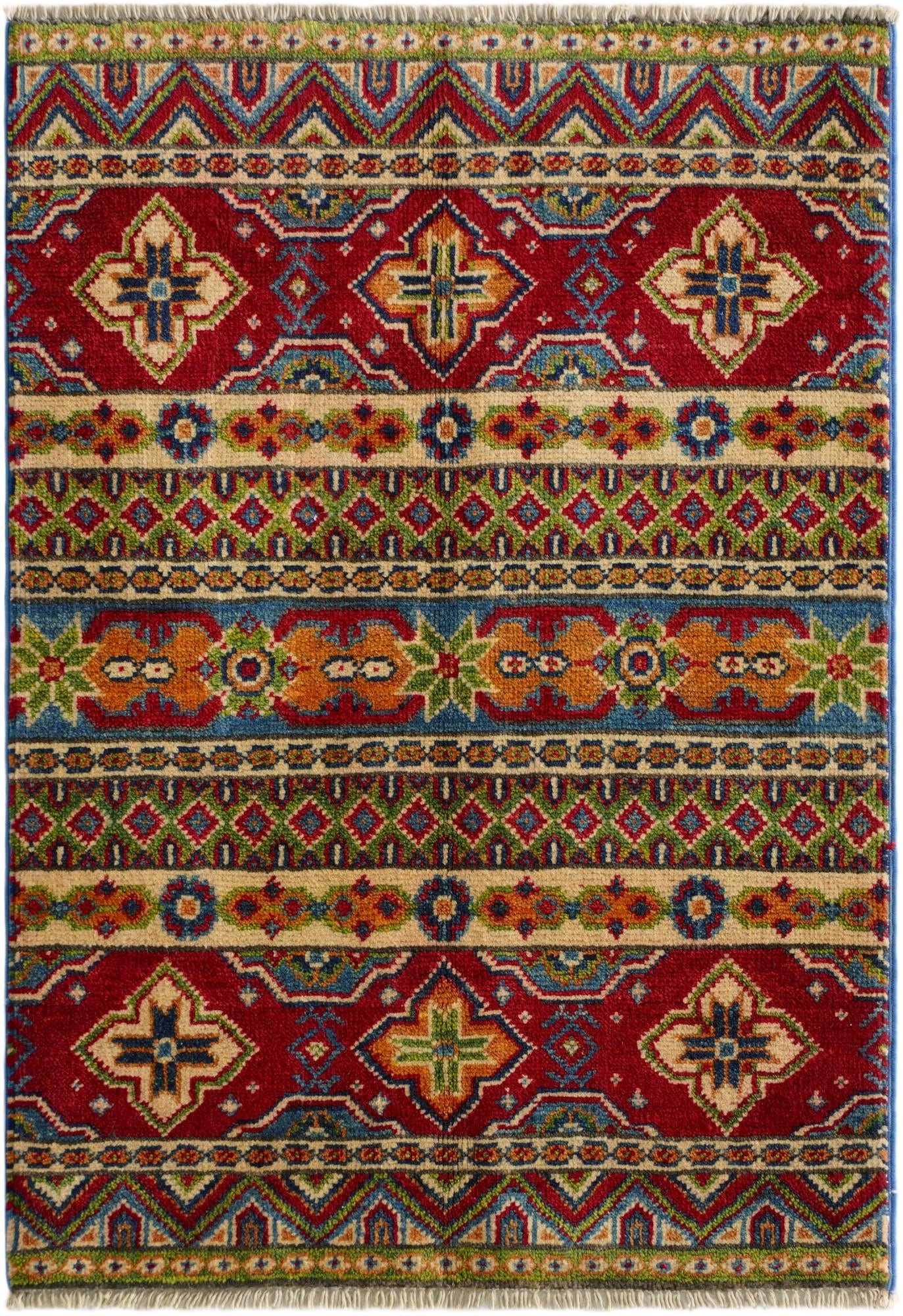 2' 1 x 2' 11 Hand Knotted Kazak Rug