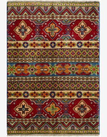2' 1 x 2' 11 Hand Knotted Kazak Rug