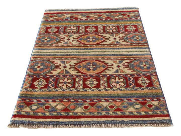 2' x 2' 11 Hand Knotted Kazak Rug