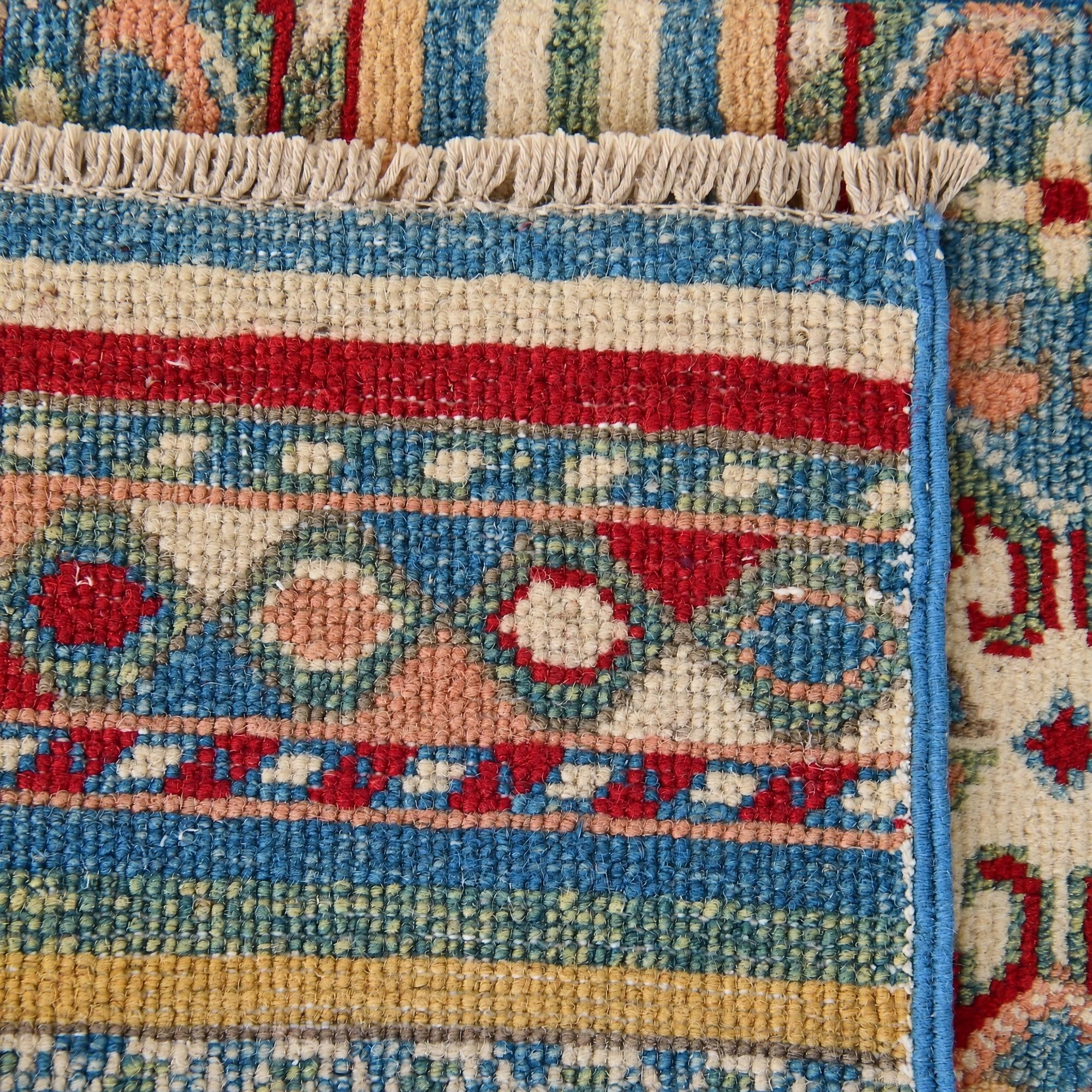 60cm x 90cm Hand Knotted Kazak Rug