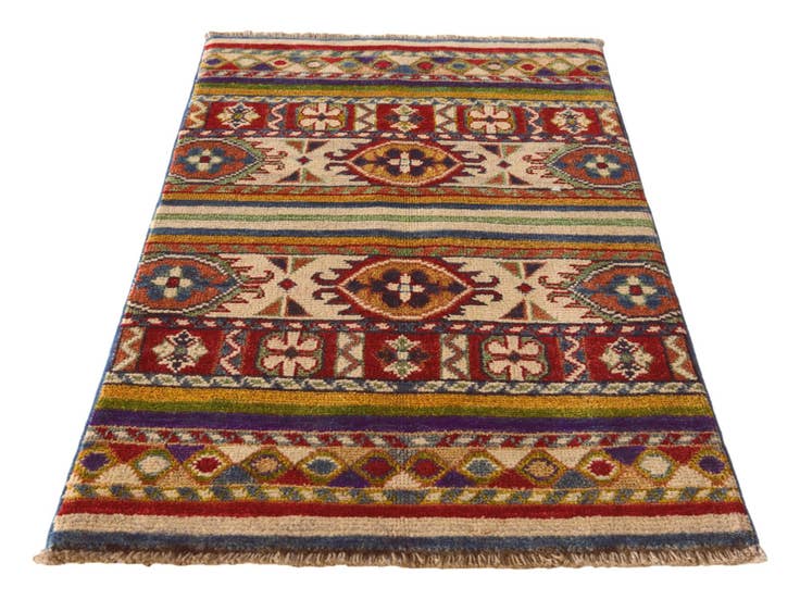 Detail image of 1' 11 x 3' 1 Hand Knotted Kazak Rug