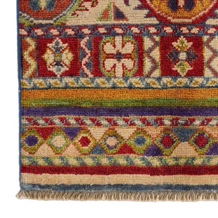 Detail image of 1' 11 x 3' 1 Hand Knotted Kazak Rug