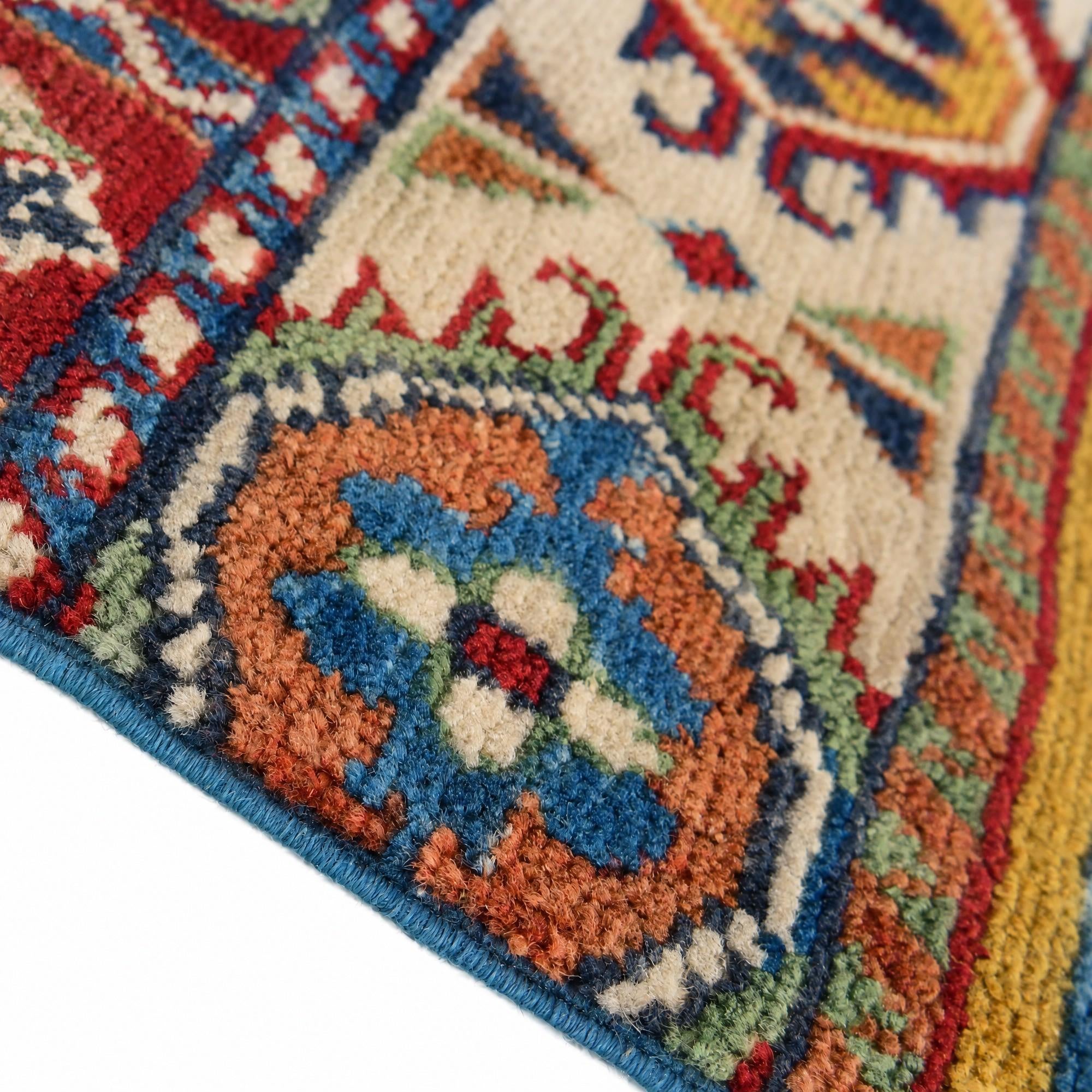 60cm x 95cm Hand Knotted Kazak Rug