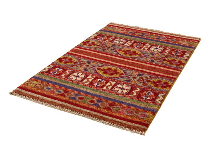 Detail image of 2' x 3' 1 Hand Knotted Kazak Rug