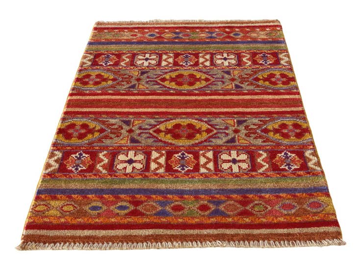 Detail image of 2' x 3' 1 Hand Knotted Kazak Rug