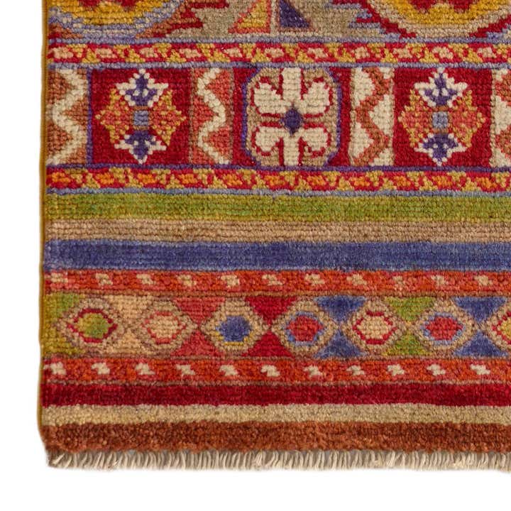 2' x 3' 1 Hand Knotted Kazak Rug